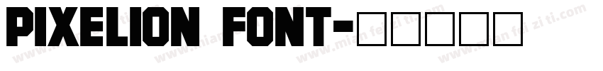 pixelion font字体转换